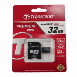 Карта памяти MicroSDHC 32GB Transcend Class10