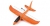 Самолет-планер из пенопласта метательный (большой) Оранжевый