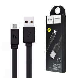Кабель HOCO X5 Bamboo Micro-USB 1M, Black