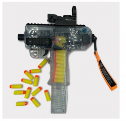 Пистолет-пулемёт электрический UZI SMG, с мягкими пулями, бластер,  стрельба по мишеням