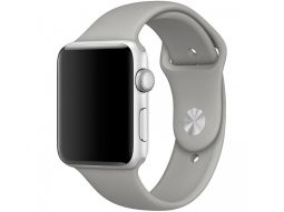 Силиконовый ремешок для Apple Watch 44/42 mm, серый