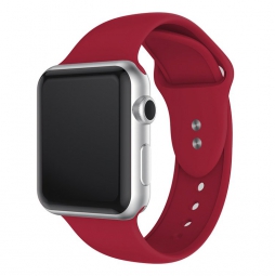 Силиконовый ремешок для Apple Watch 44/42 mm, красный