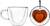 Кружка с двойными стенками в форме сердца, 150 мл, MARMA MM-CUP-18