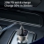 Автомобильное зарядное устройство WiWU PC500 72W USB + Type-C Dual Ports Car Charger Black