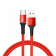 Кабель Baseus halo data cable USB For Type-C 3A 1 M Красный