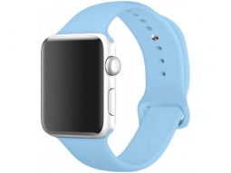 Силиконовый ремешок для Apple Watch 40/38mm, голубой