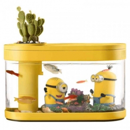 Акваферма Xiaomi Lucky Amphibious Geometry Fish Tank Aquaponics Ecosystem Limited Edition Миньоны (желтый)