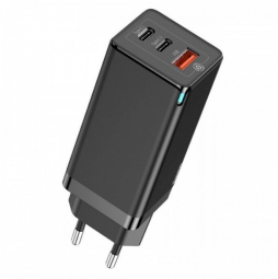 Сетевое зарядное устройство Baseus GaN5 Pro Fast Charger 2C+U 65W EU Black (Cable Type-C to Type-C 100W(20V/5A)