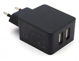 Сетевое ЗУ Monarch Euro Dual USB Home Charger 3.4А (Черная)