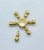 Металлический спиннер шестилучевой штурвал (золотой)